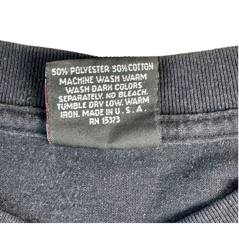 Vintage 1991 Harley Davidson Survivors Wolf 3D Single Stitch Made in USA Size L - Picture 5 of 5